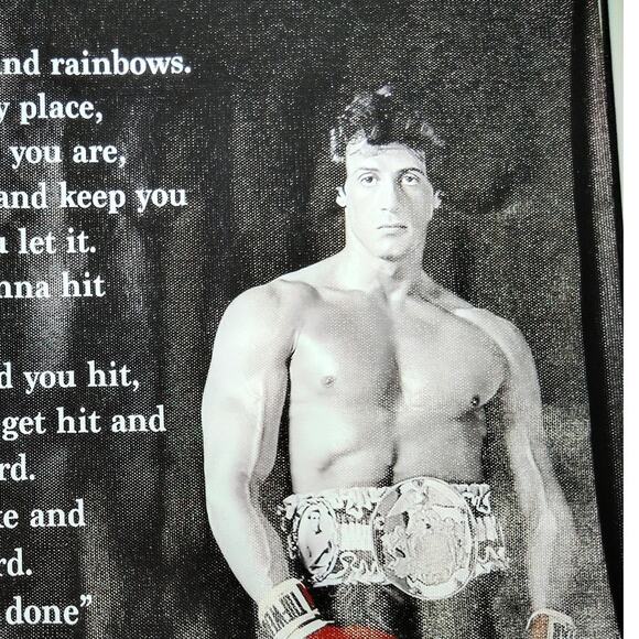 Rocky Balboa Motivational Quote Poster – Boxing Wall Art Print 18x12" (Unframed) - Picture 3 of 4